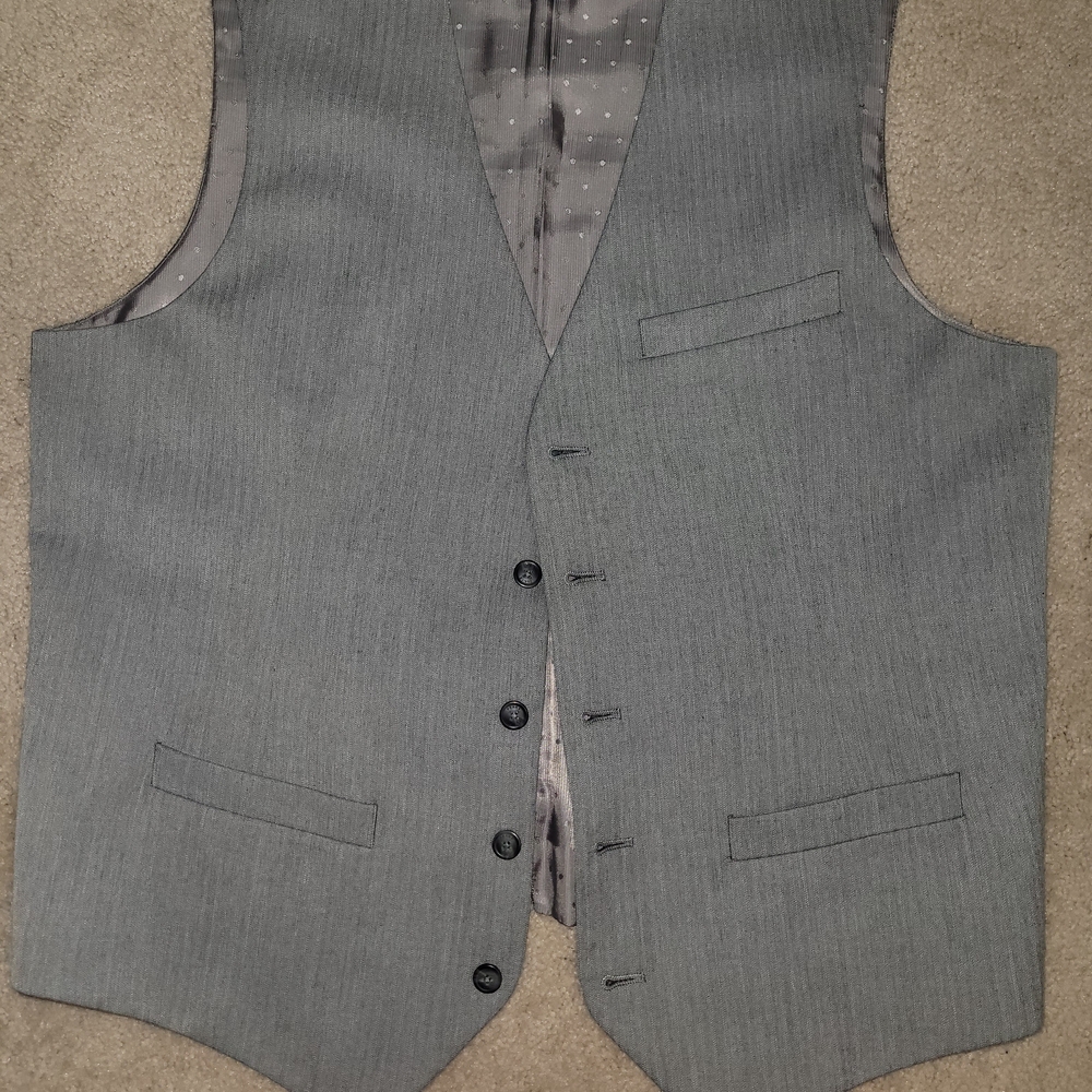 Perry Ellis Charcoal Gray Men's Vest